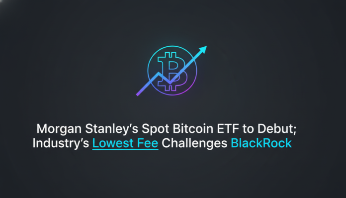 Morgan Stanley’s Spot Bitcoin ETF to Debut; Industry’s Lowest Fee Challenges BlackRock