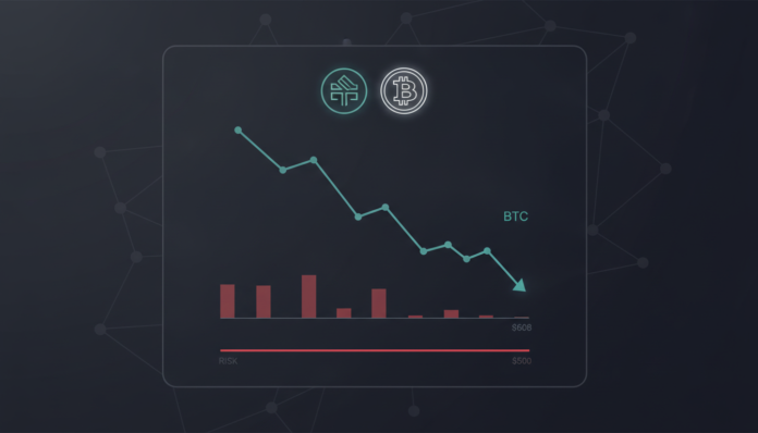 BNB Weakens Against Bitcoin, Faces $608-$660 Resistance and $500 Risk