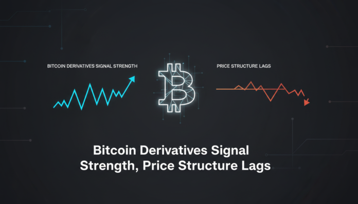 Bitcoin Derivatives Signal Strength, Price Structure Lags