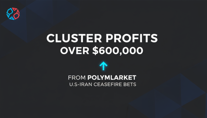 Cluster Profits Over $600,000 From Polymarket U.S-Iran Ceasefire Bets