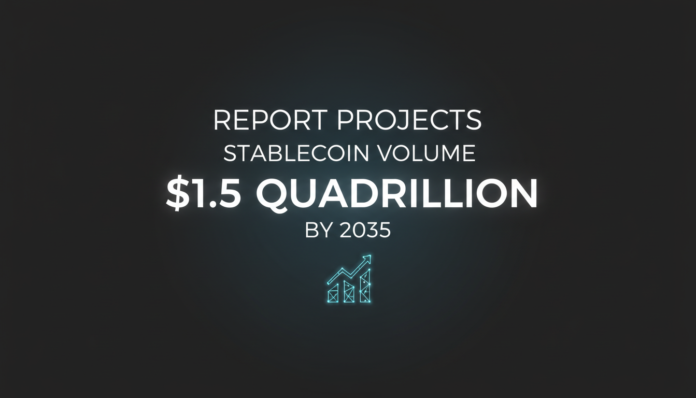 Report Projects Stablecoin Volume at $1.5 Quadrillion by 2035