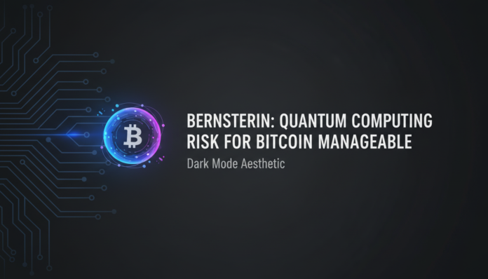 Bernstein: Quantum computing risk for Bitcoin manageable