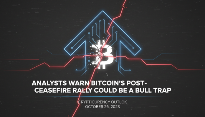 Analysts Warn Bitcoin's Post-Ceasefire Rally Could Be a Bull Trap