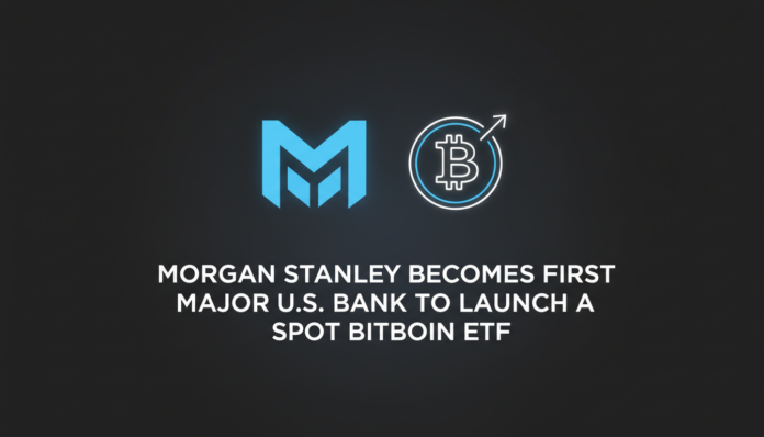 Morgan Stanley Becomes First Major U.S. Bank to Launch a Spot Bitcoin ETF