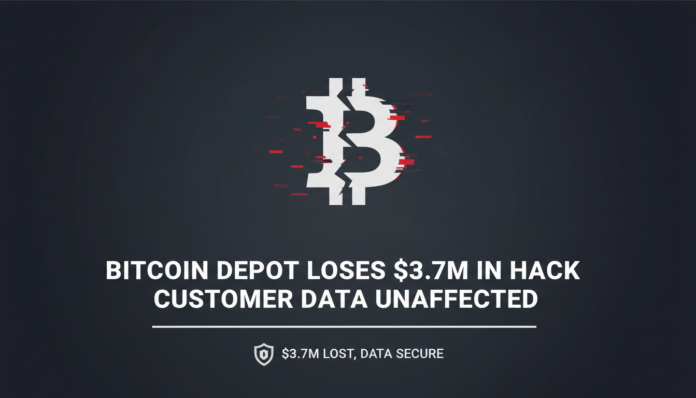 Bitcoin Depot Loses $3.7M in Hack, Customer Data Unaffected