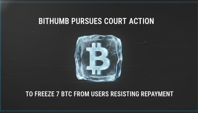 Bithumb Pursues Court Action to Freeze 7 BTC From Users Resisting Repayment