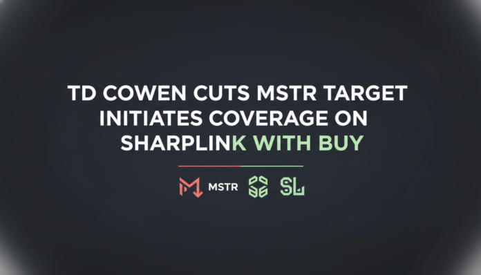 TD Cowen Cuts MSTR Target, Initiates Coverage on Ethereum Firm Sharplink With Buy