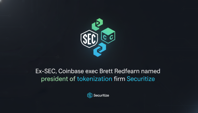 Ex-SEC, Coinbase exec Brett Redfearn named president of tokenization firm Securitize