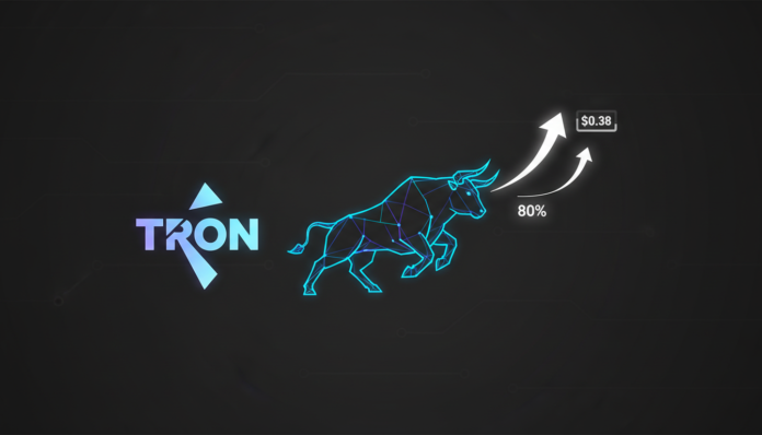 Bullish TRON (TRX) Eyes $0.38 Breakout in April Amid 80% Bullish Sentiment