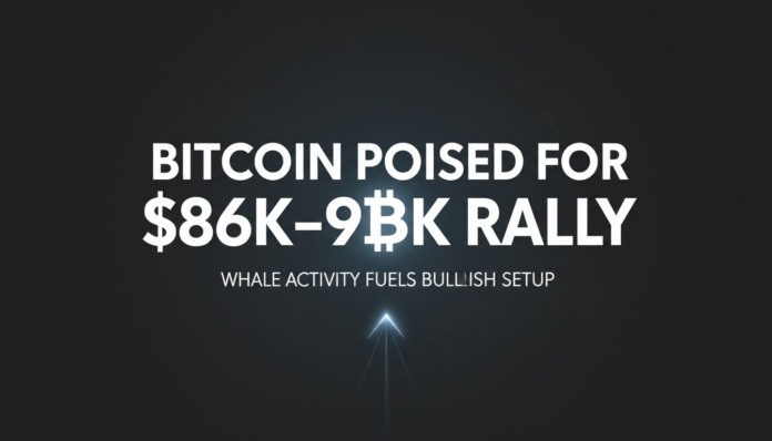 Bitcoin Poised for $86K-$90K Rally as Whale Activity Fuels Bullish Setup