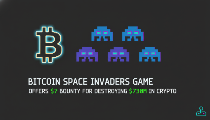 Bitcoin Space Invaders Game Offers $7 Bounty for Destroying $730M in Crypto