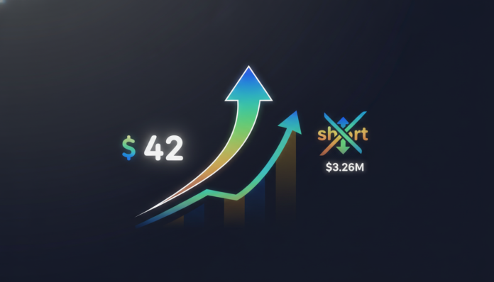 Hype Near $42 Amid Bullish Surge; Shorts Squeezed With Over $3.26M Liquidated