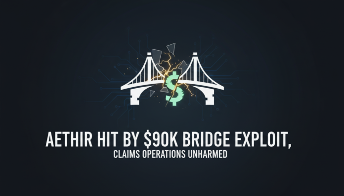 Aethir Hit by $90K Bridge Exploit, Claims Operations Unharmed