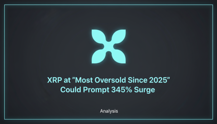XRP at 'Most Oversold Since 2025' Could Prompt 345% Surge: Analysis