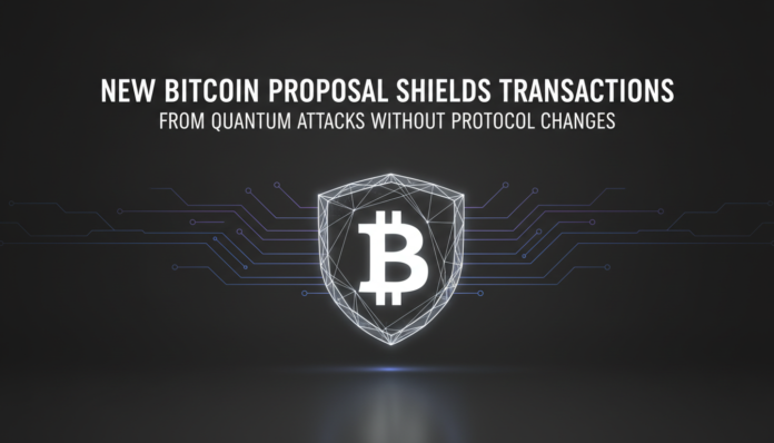 New Bitcoin Proposal Shields Transactions From Quantum Attacks Without Protocol Changes