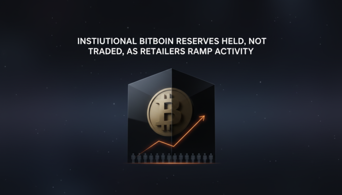 Institutional Bitcoin Reserves Held, Not Traded, as Retailers Ramp Activity