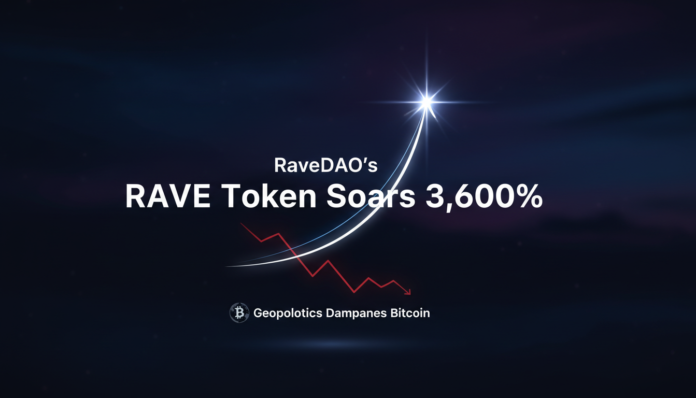 RaveDAO's RAVE Token Soars 3,600% as Geopolitics Dampens Bitcoin