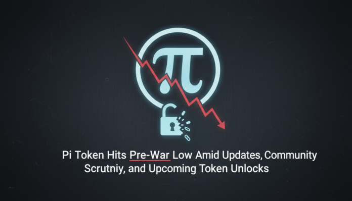 Pi Token Hits Pre-War Low Amid Updates, Community Scrutiny, and Upcoming Token Unlocks