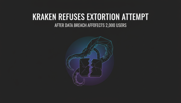 Kraken Refuses Extortion Attempt After Data Breach Affects 2,000 Users