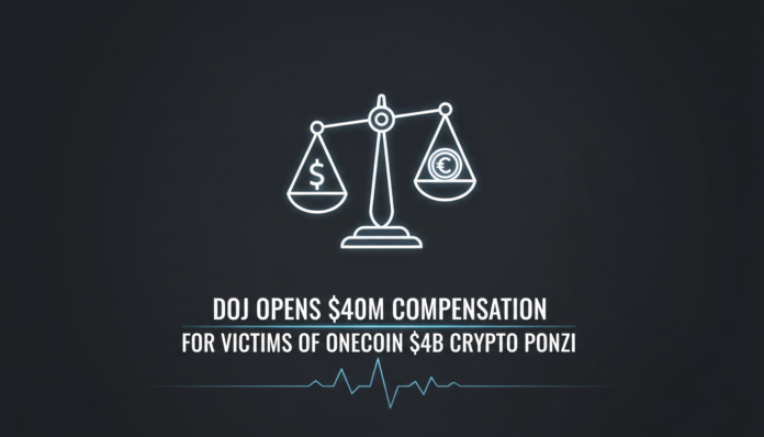 DOJ Opens $40M Compensation for Victims of OneCoin $4B Crypto Ponzi