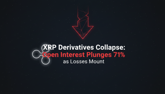 XRP Derivatives Collapse: Open Interest Plunges 71% as Losses Mount