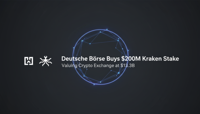 Deutsche Börse Buys $200M Kraken Stake, Valuing Crypto Exchange at $13.3B