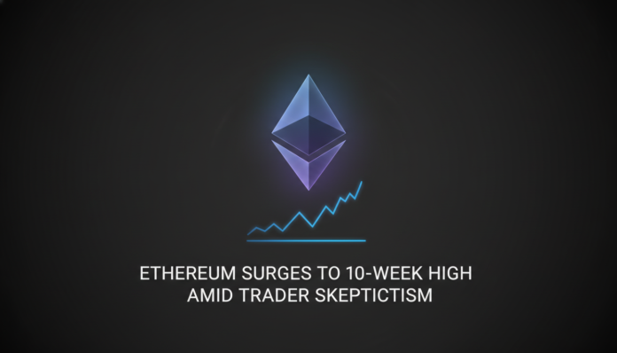 Ethereum Surges to 10-Week High Amid Trader Skepticism