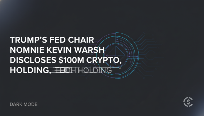 Trump's Fed Chair Nominee Kevin Warsh Discloses $100M Crypto, Tech Holdings