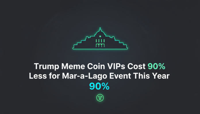 Trump Meme Coin VIPs Cost 90% Less for Mar-a-Lago Event This Year