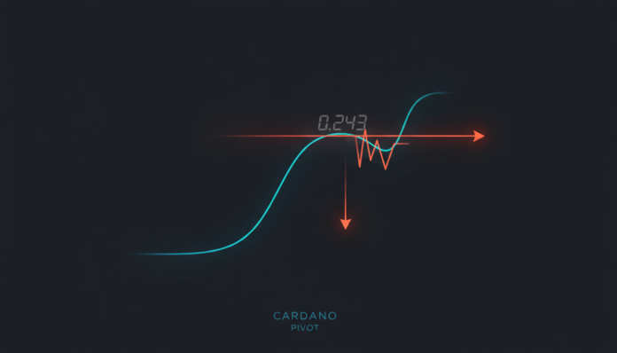 Cardano Nears $0.243 Pivot, Traders Eye Breakout or Sharp Decline