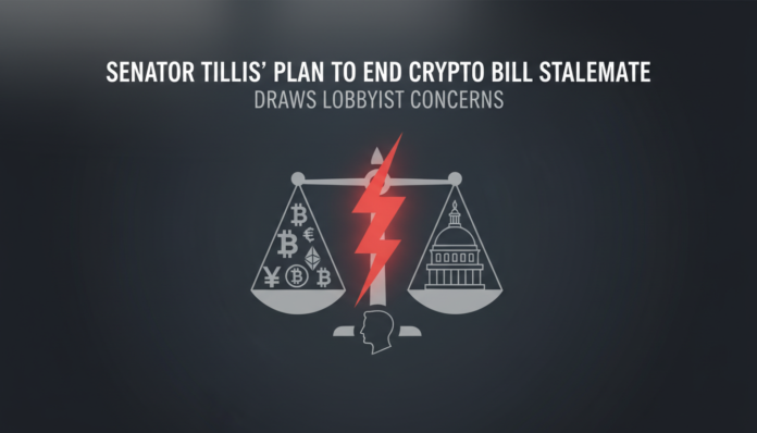 Senator Tillis' Plan to End Crypto Bill Stalemate Draws Lobbyist Concerns