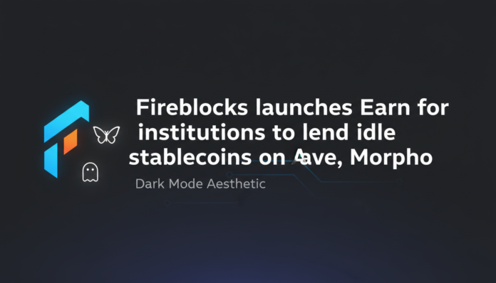 Fireblocks launches Earn for institutions to lend idle stablecoins on Aave, Morpho