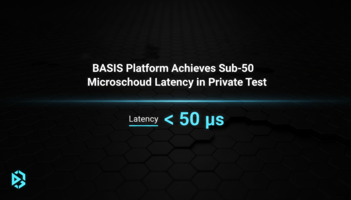 BASIS Platform Achieves Sub-50 Microsecond Latency in Private Test