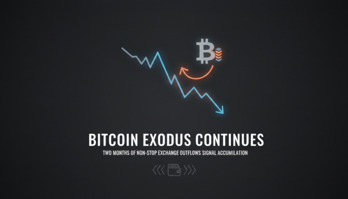 Bitcoin Exodus Continues: Two Months of Non-Stop Exchange Outflows Signal Accumulation