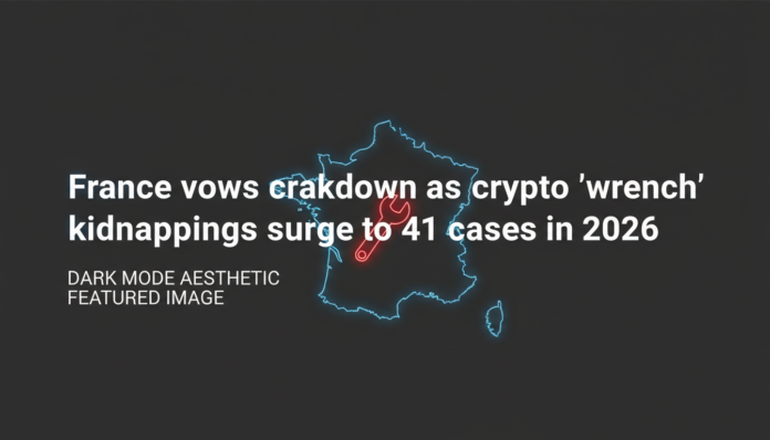 France vows crackdown as crypto 'wrench' kidnappings surge to 41 cases in 2026
