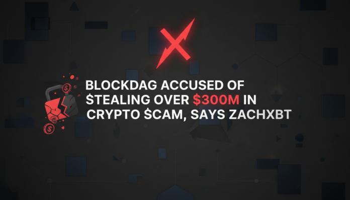 BlockDAG Accused of Stealing Over $300M in Crypto Scam, Says ZachXBT