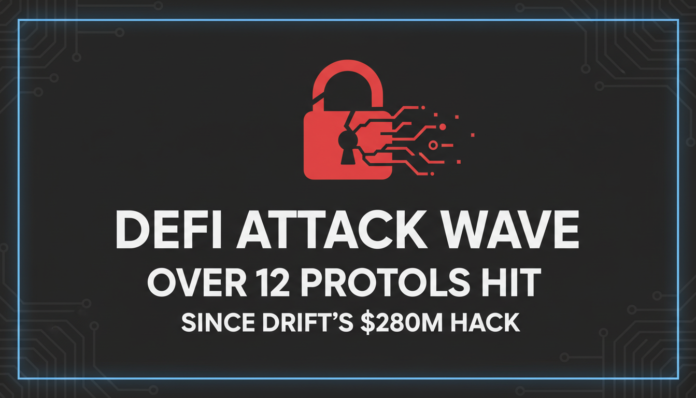 DeFi Attack Wave: Over 12 Protocols Hit Since Drift's $280M Hack