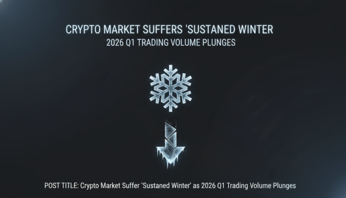 Crypto Market Suffers 'Sustained Winter' as 2026 Q1 Trading Volume Plunges