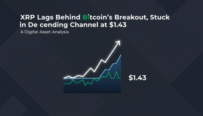 XRP Lags Behind Bitcoin's Breakout, Stuck in Descending Channel at $1.43