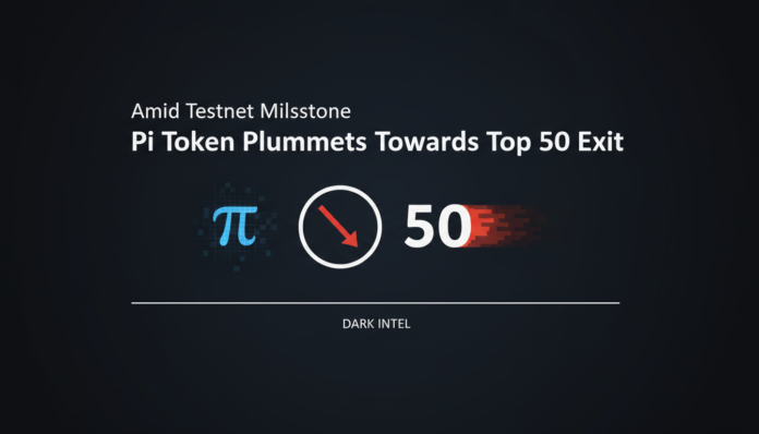 Amid Testnet Milestone, Pi Token Plummets Towards Top 50 Exit