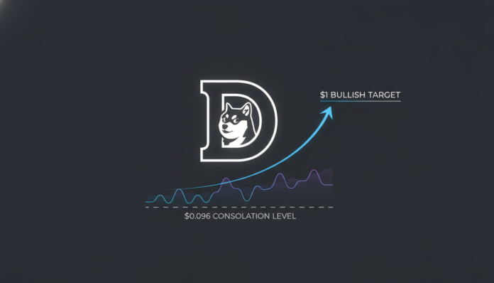 Dogecoin Consolidates at $0.096; $1 Bullish Target Possible