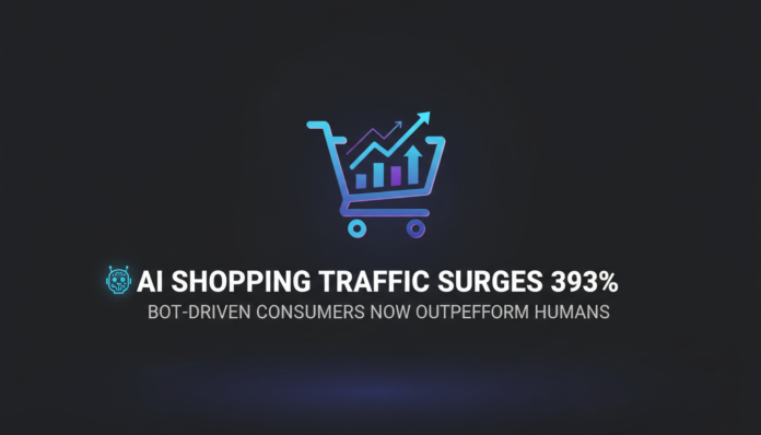 AI Shopping Traffic Surges 393% as Bot-Driven Consumers Now Outperform Humans