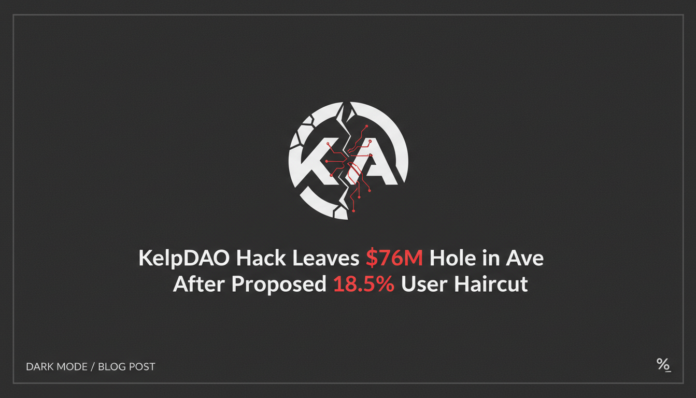 KelpDAO Hack Leaves $76M Hole in Aave After Proposed 18.5% User Haircut