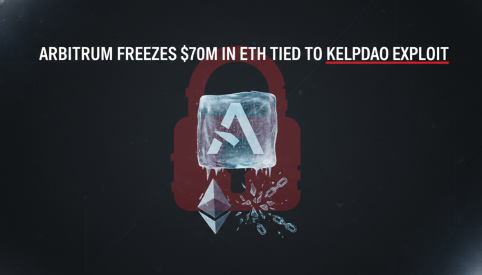 Arbitrum Freezes $70M in ETH Tied to KelpDAO Exploit