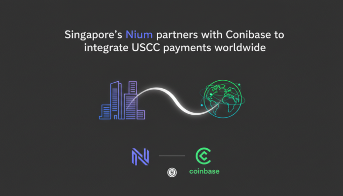 Singapore's Nium partners with Coinbase to integrate USDC payments worldwide