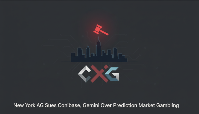 New York AG Sues Coinbase, Gemini Over Prediction Market Gambling