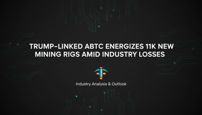 Trump-Linked ABTC Energizes 11K New Mining Rigs Amid Industry Losses