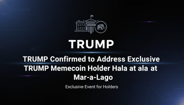 Trump Confirmed to Address Exclusive TRUMP Memecoin Holder Gala at Mar-a-Lago