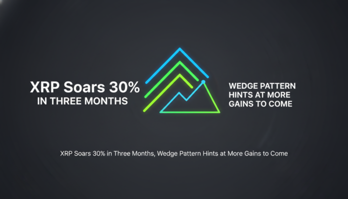 XRP Soars 30% in Three Months, Wedge Pattern Hints at More Gains to Come