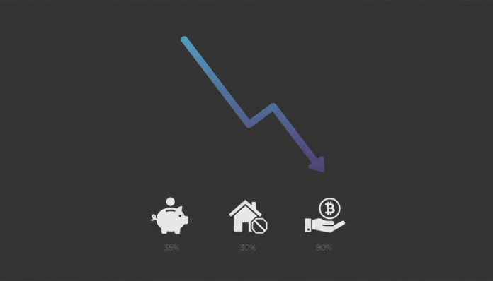 Crypto Market Pain: 35% Cut Spending, 30% Delay Homes, Yet 80% Will Hold